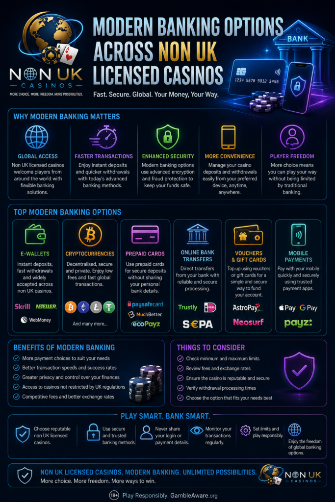 modern banking options at non uk licensed casinos